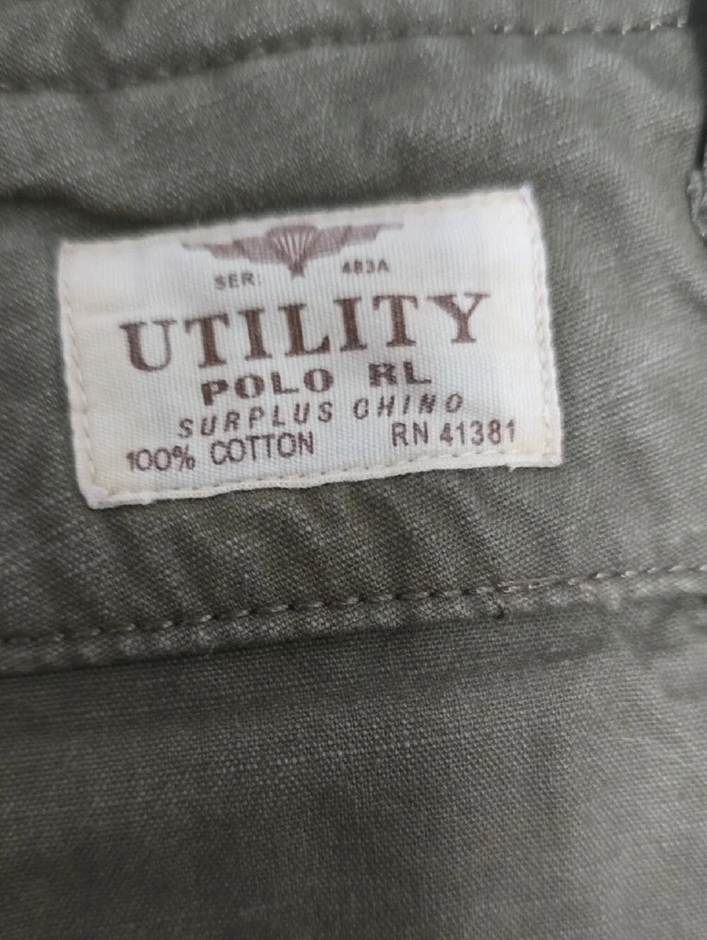 Polo by Ralph Lauren Olive Cargo Utility Pants -